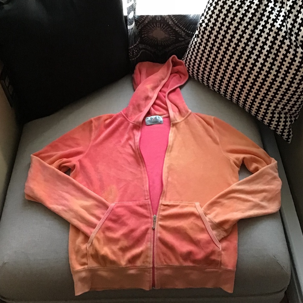 Juicy Couture Pink Tie Dye Hoodie Size XL